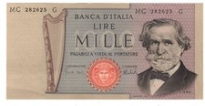 BANCONOTA 1000 LIRE G. VERDI