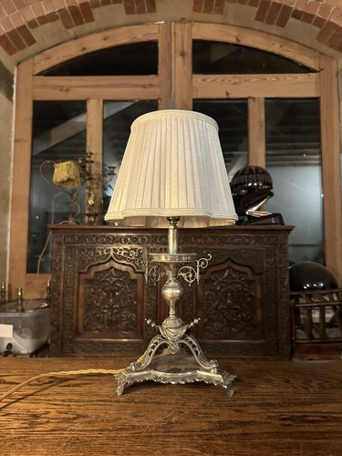Antique silver plated table - plated,