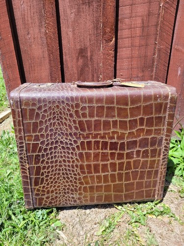 Grande baule vintage pelle - grande,