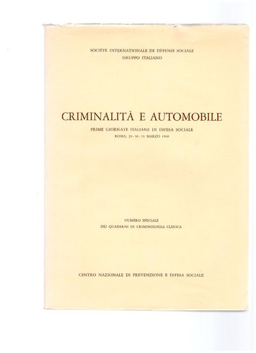 Criminalità automobile - criminalità, e
