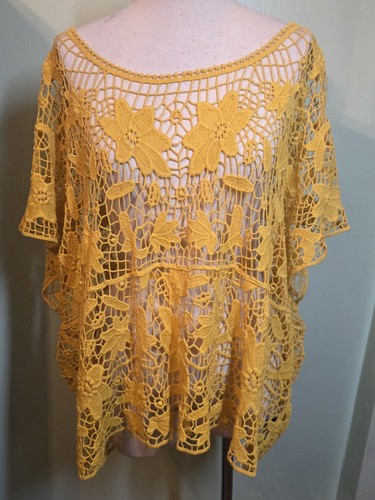 Top pizzo all uncinetto - top,