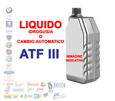 LIQUIDO OLIO IDROGUIDA SERVOSTERZO TRASMISSIONE CAMBIO AUTOMATICO ATF DEXRON III