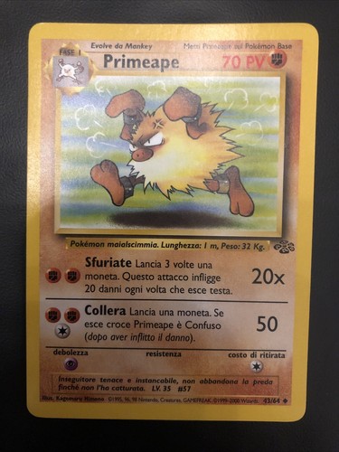 Carte pokemon primeape 64 - carte,