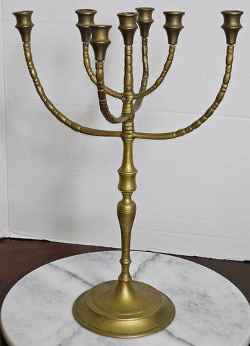 Antico candelabro menorah - candelabro,