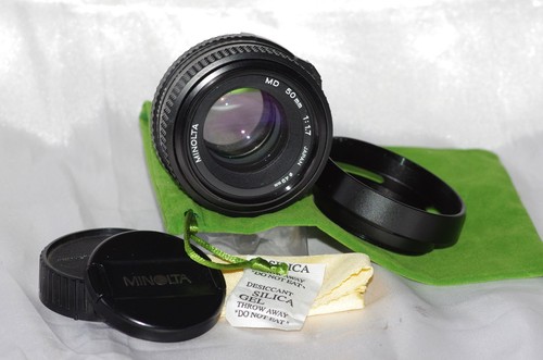 Objectif 50mm minolta md - objectif, f1,7
