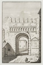 B. OVERBEKE (1660-1705), Porta Settimiana a Roma, Settimiana, 1709, ruota.