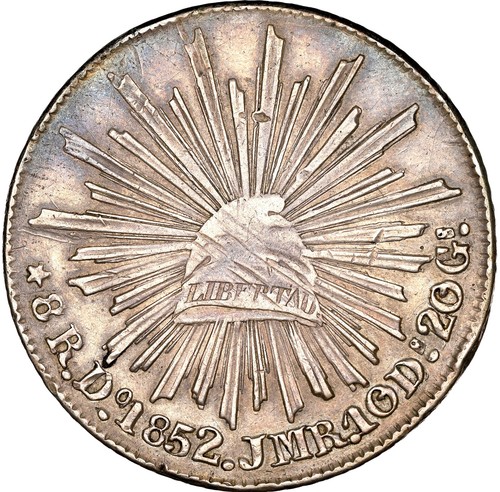 Messico reales 1852 - reales, 1852-do