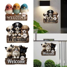 Cartello di benvenuto in legno