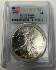 American Eagle First Strike PCGS MS69 1999