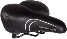 P&P pro cycling Touring Berquemel sella per bicicletta, nera, standard