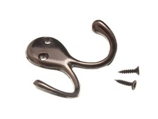 10 x Doppio Accappatoio Cappello O Gancio Cappotto Ottone Antico Effetto Metallo