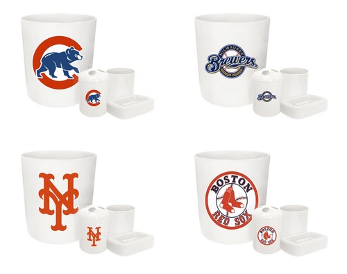 Set bagno mlb tema logo - tema, bianco