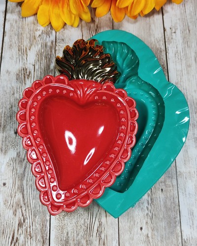 Stampo cuore sacro 11x16x3cm - stampo,