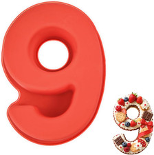 Stampi Numeri Grandi, Stampo Torta Numero 9, Antiaderenti E Rilascio Rapido Tort