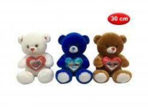 Peluche orso cuore - orso, cm