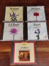 5 CD ORIGINALI DI MUSICA CLASSICA - Brahms, Strauss, Bach, Ravel, Beethoven