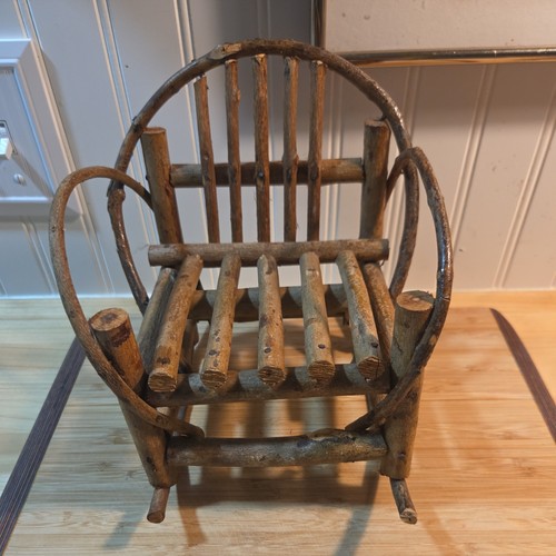 Sedia dondolo vintage in - a,
