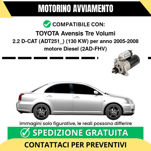 Motorino avviamento toyota - motorino,
