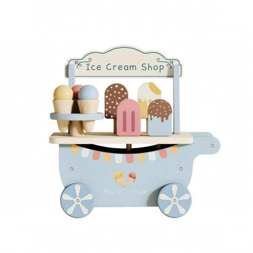 Carrello gelati legno - in,