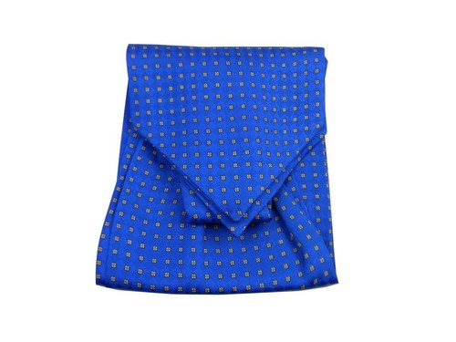 Ascot blu azzurrato foulard