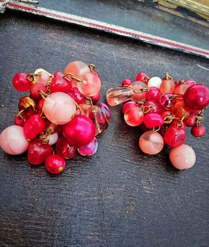 Orecchini vintage con - vintage, clips