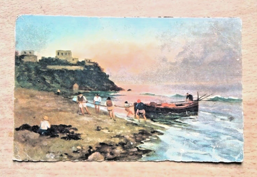 Antica cartolina postale - antica,