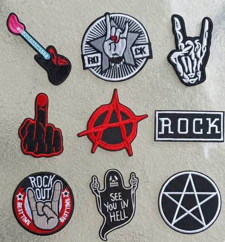 Toppe patch termoadesive rock - toppe,