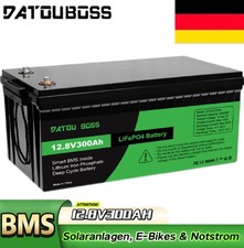 12V 300Ah LiFePO4 Lithium Batterie Akku BMS 15000+ Zyklen Wohnmobil Solaranlage