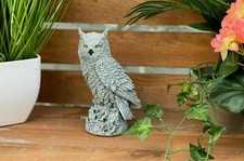 Figura di Pietra Meno Uhu Gufo Resistente Al Gelo Statua da Giardino Decorazione
