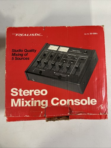 Console mixaggio stereo