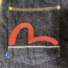 Evisu Uomo Navy Red Seagull