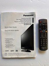 Panasonic HD telecomando TV al plasma e manuale modello TH-42PX75U originale
