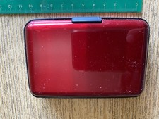 PORTACARTE DI CREDITO PER TESSERE BANCOMAT SOLDI RIGIDO IN ALLUMINIO SCUDO RFID