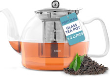 Teiera in Vetro Trasparente Da