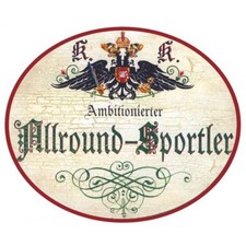 Allround Sportler Türschild