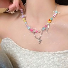 Collana a strati Sakura rosa