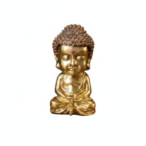 Statuetta buddha oro rame - buddha, in