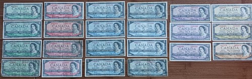 Huge lot 1954 bank canada - lot, of