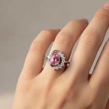 Anello autentico tormalina