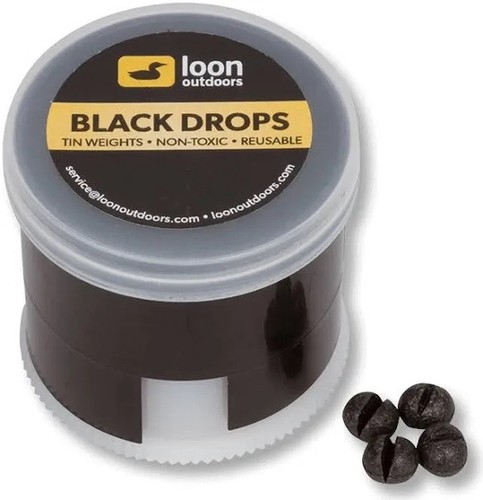 Loon outdoors black drops - drops, tin