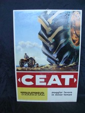 CARTELLO INSEGNA CEAT TRACTOR GOMME TRATTORE