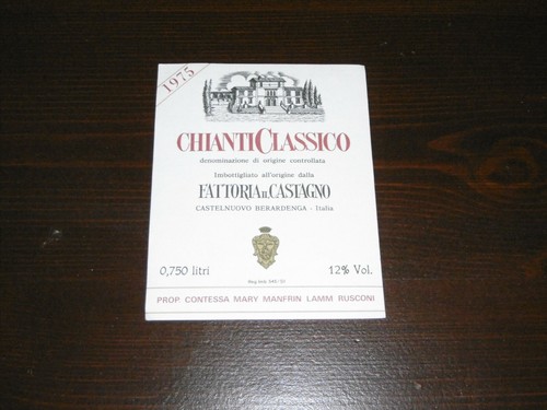 Etichetta epoca vino chianti - d'epoca,