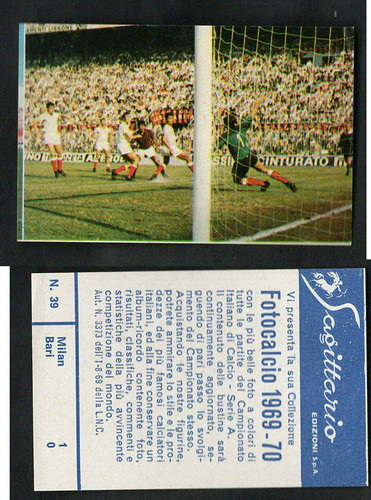 Figurina fotocalcio sagittario - figurina,