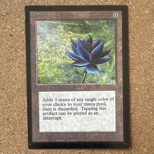 Black lotus rara edizione da - black, rara,