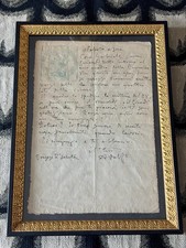 GABRIELE D'ANNUNZIO - BELLA LETTERA ORIGINALE INVIATAGLI DA ADOLFO DE CAROLIS