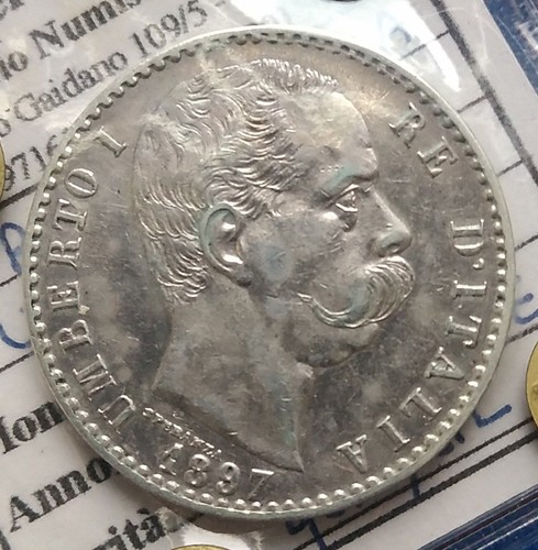 Moneta regno umberto lire - moneta, 2