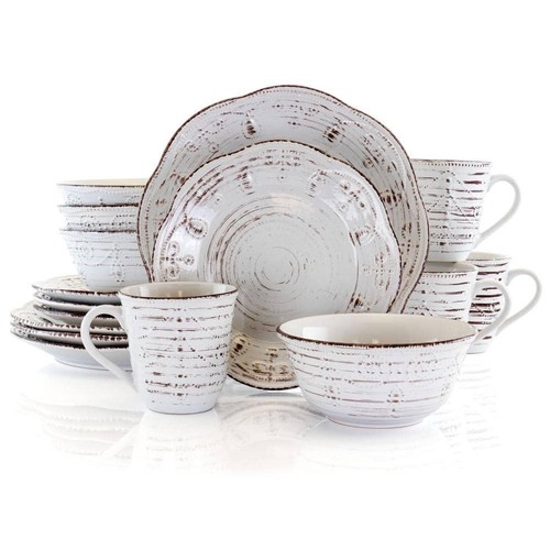 Set piatti rustico betulla