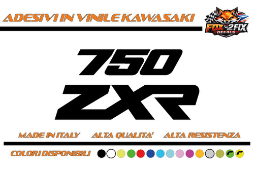 Adesivi moto zxr 750 - 750, kawasaki
