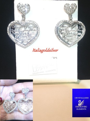 Orecchini cuore argento donna - argento,