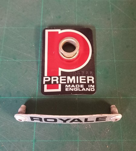 Distintivo batteria premier - distintivo,